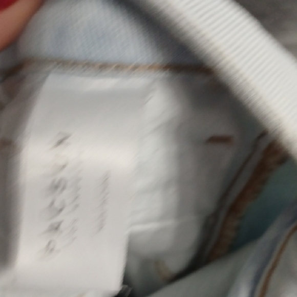 Two-Tone Blue and Cream Women's Jeans - Picture 4 of 7